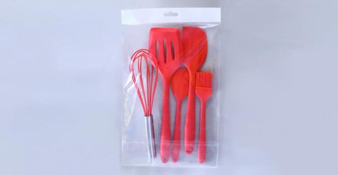 Food Grade Silicone Kithen tools sets with 5 different silicone tools