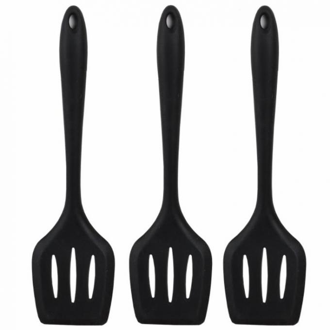 Solid Color Food Grade styles silicone slotted turner cooking tools