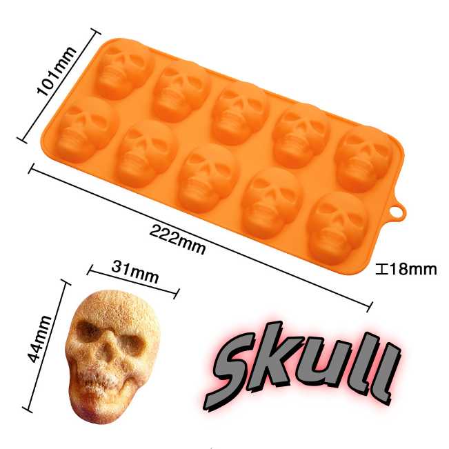 Halloween Baking Molds Skull shape candy mold | Featured Image