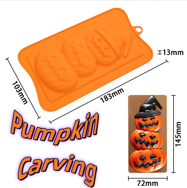 Halloween Baking Molds Pumpkin series Silicone Candy Mold | Featured Image