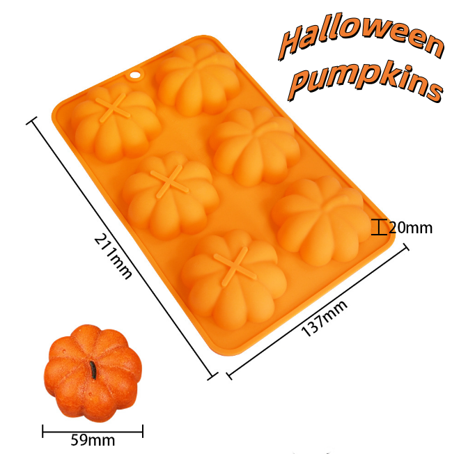 Halloween Baking Molds Pumpkin Silicone Candy Mold | Featured Image