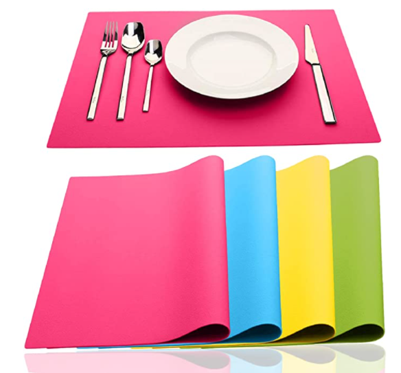 Square Silicone Kids Product Mat , Silicone Placemat Plate Rollable | Featured Image