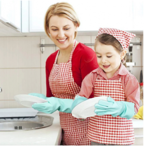 Cleaning  Silicone Hand Gloves , Silicone Cooking Mitts Waterproof For Laundry